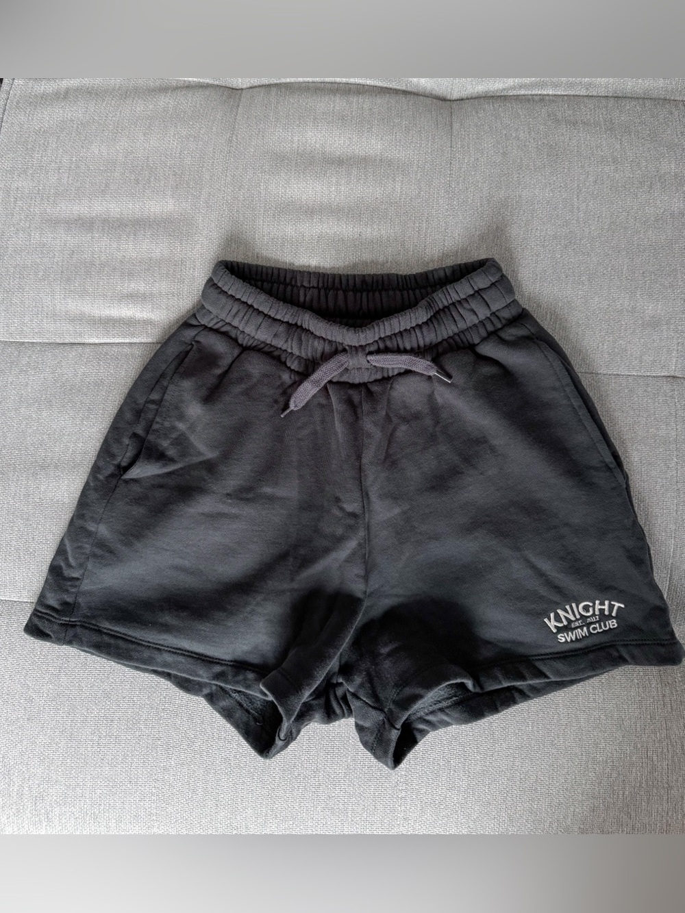 Knight Swim Club Like New Charcoal Sweat Shorts Small - Discontinued